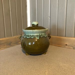 Vintage Stoneware Bean Pot